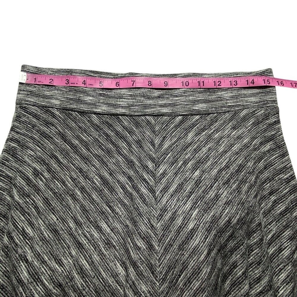 LOU & GREY Women Maxi Skirt Sz M Gray Chevron Design Business Casual‎ 3-39 - Picture 8 of 13